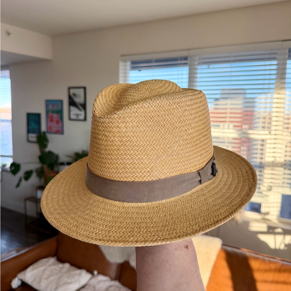 Bailey of Hollywood Genuine Panama Straw Fedora Hat - XL